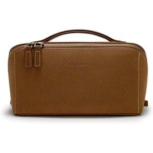 Women IB-Brown Large Capacity Cosmetic Travel Makeup Waterproof Portable Bag